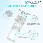 Hydra Pen H3 Microneedling Pen, 3ml Serum-Applikator