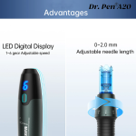 Dr. Pen A20 Advanced Microneedling Pen LED Display