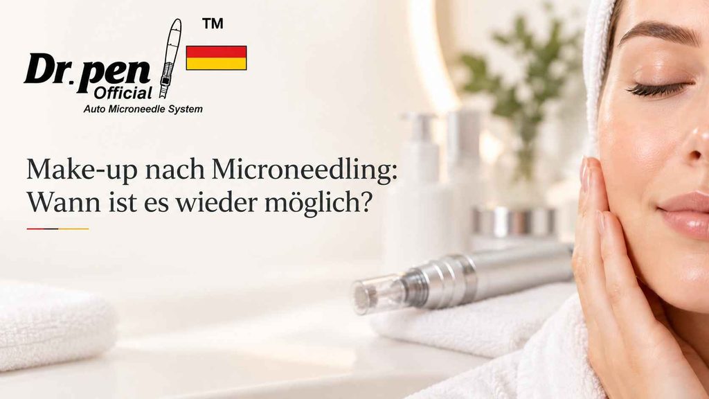 Dr. Pen Germany Banner: Make-up nach Microneedling – wann ist Make-up wieder möglich